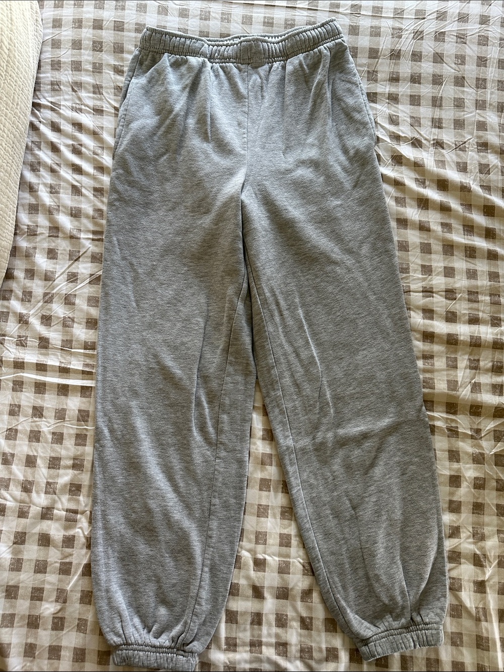 refuge Gray Elastic Waist Joggers